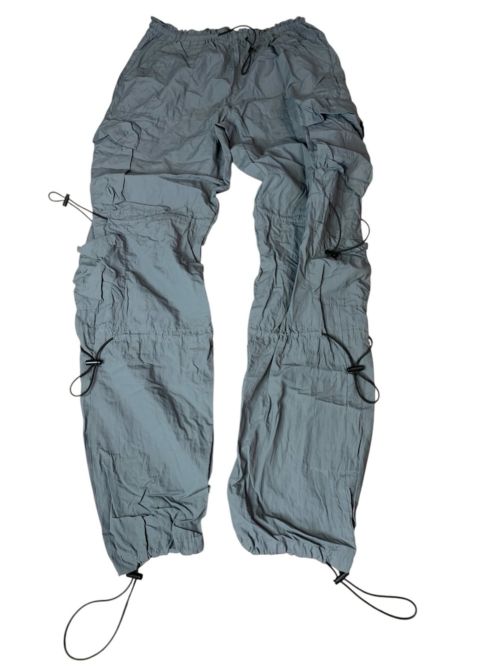 Garage 100% Nylon Parachute Cargo Pants with Adjustable Bungees - Size P/S